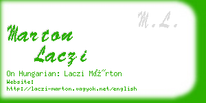 marton laczi business card